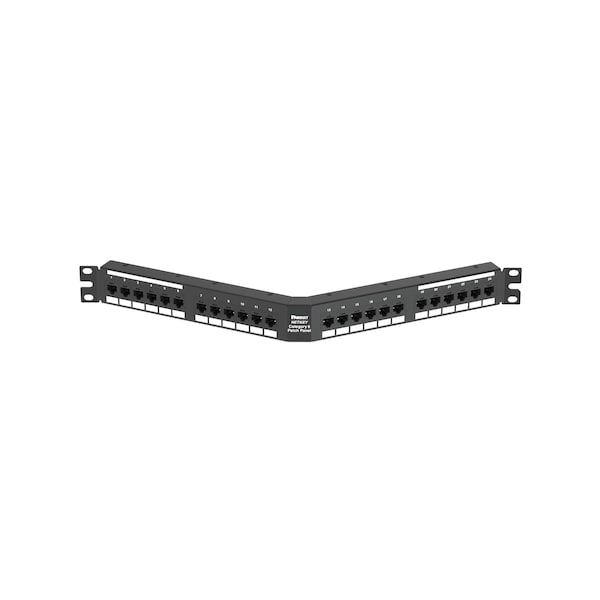24 Port, Cat 6, Angled, Punchdown Pat